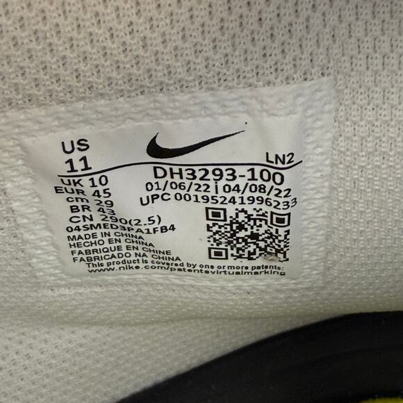 NIKE ALPHA MENACE PRO 3 MEN\'S 11 DETACH FOOTBALL CLEATS DH3293-100 WHITE BLACK main image 5